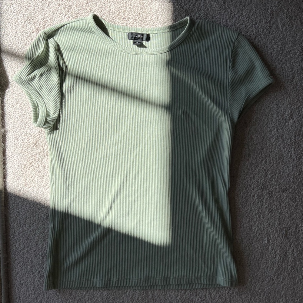 Jcrew ribbed tee/top